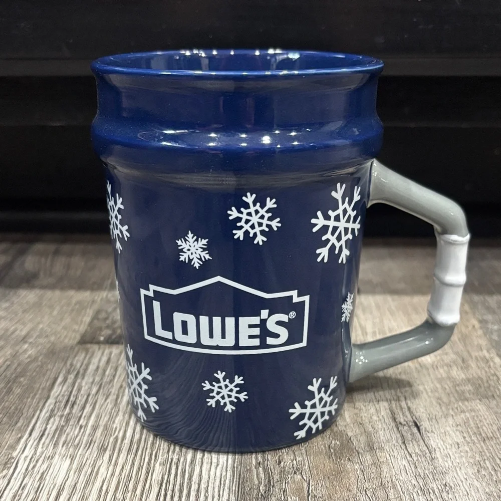 Lowe’s Blue Snowflake Mug - Picture 1 of 2